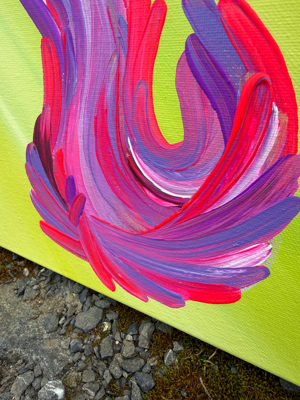Electric Garden Original Canvas Painting