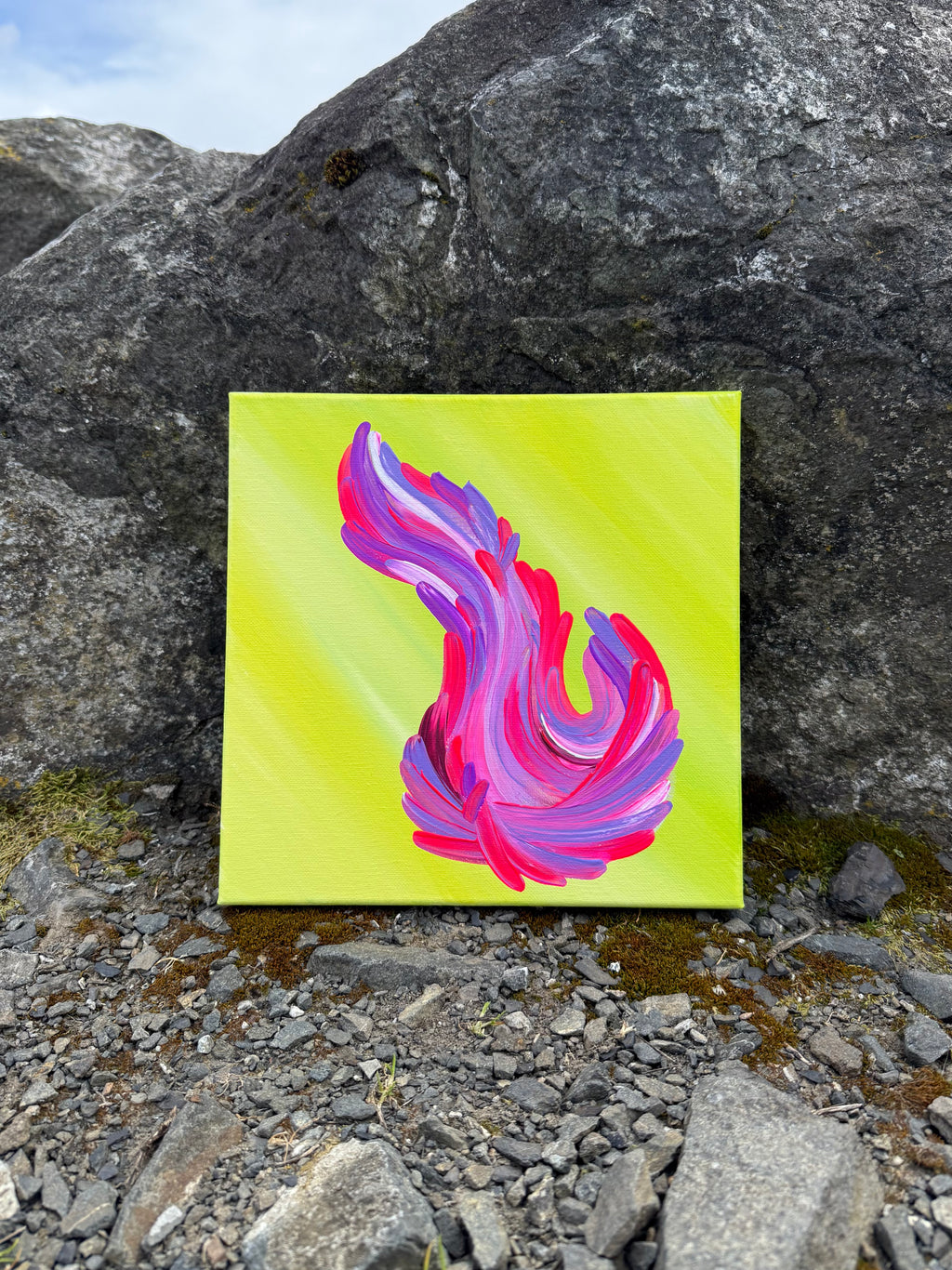 Electric Garden Original Canvas Painting
