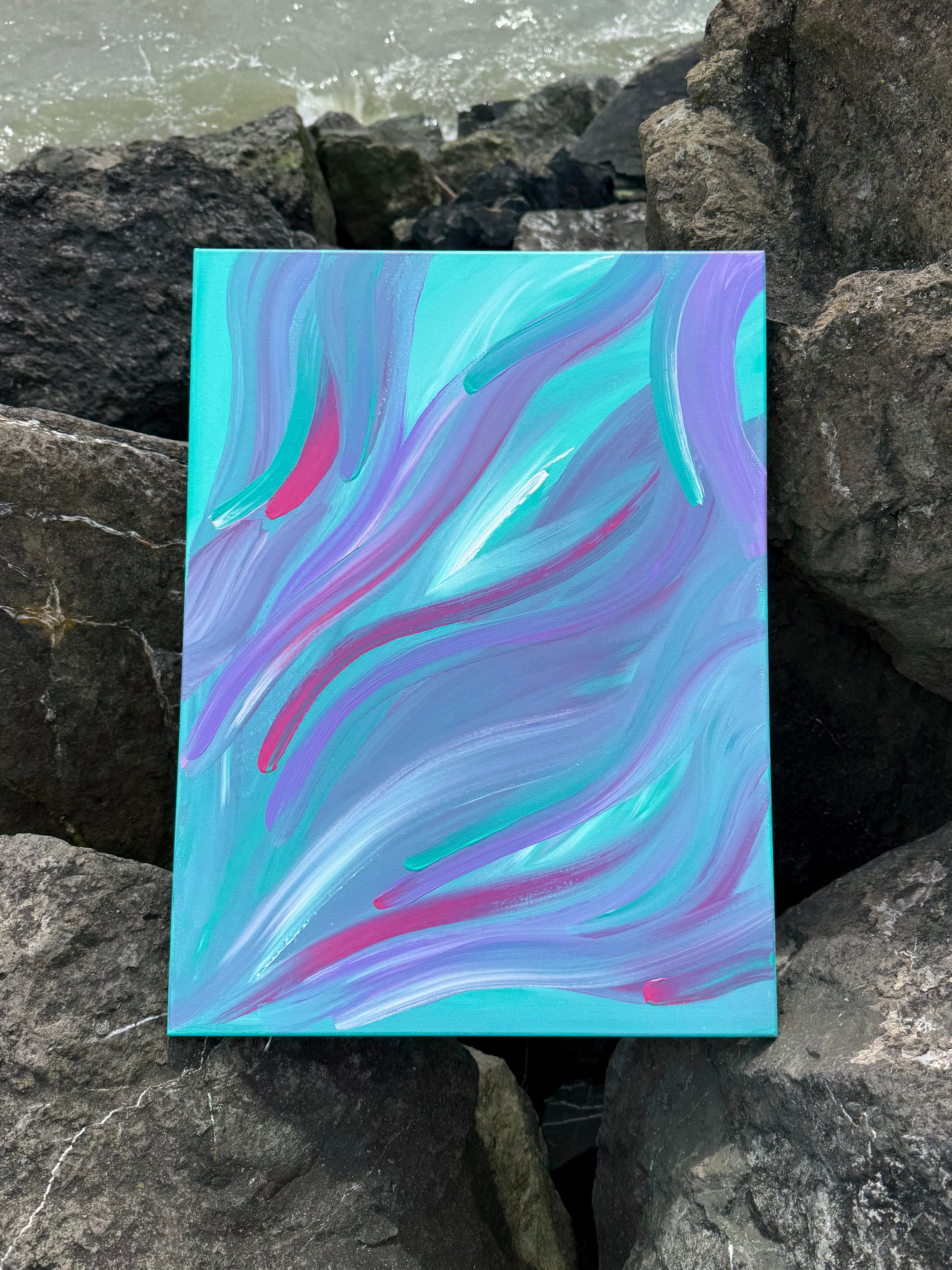 Spring Current Original Canvas Painting