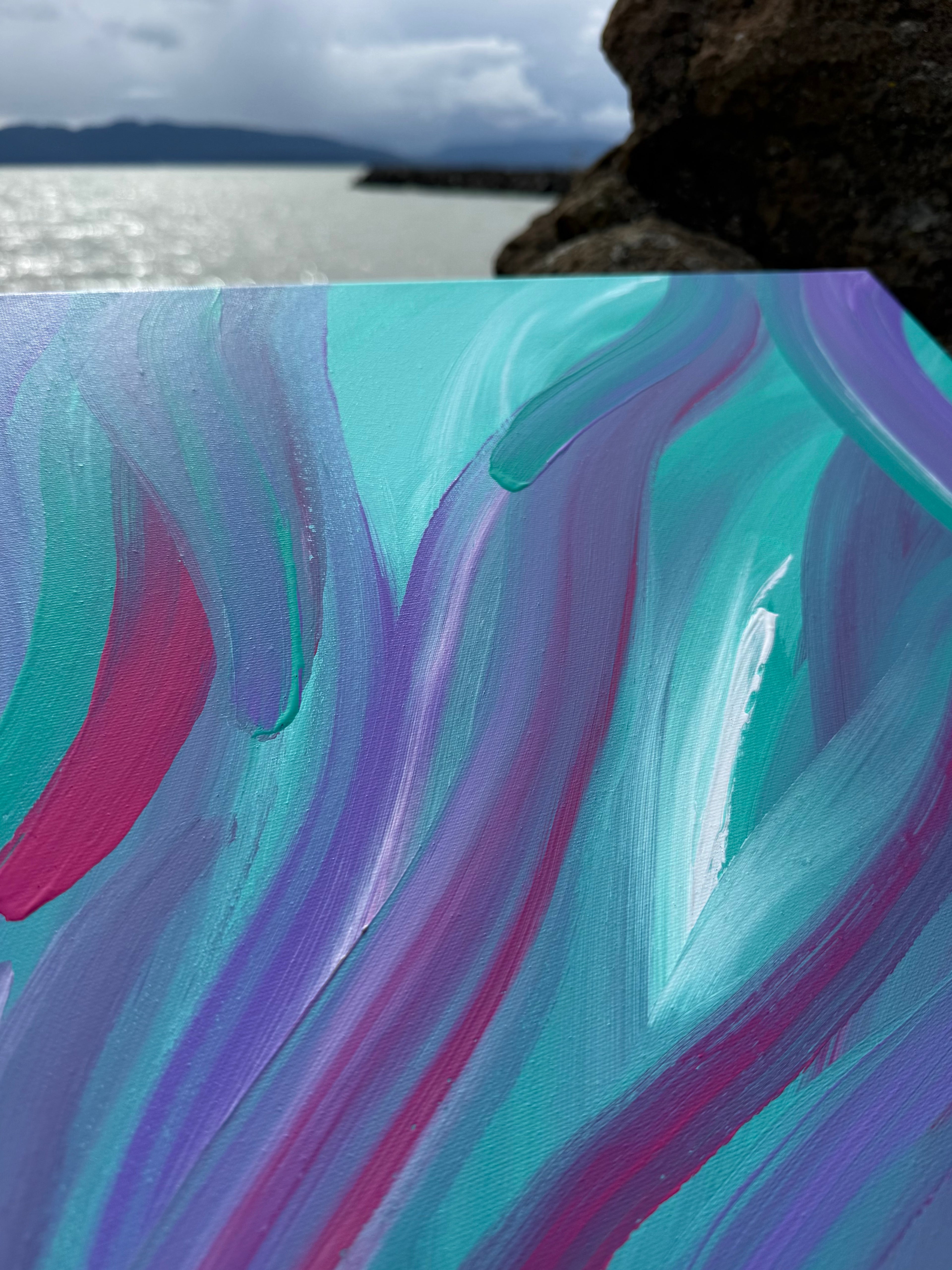 Spring Current Original Canvas Painting