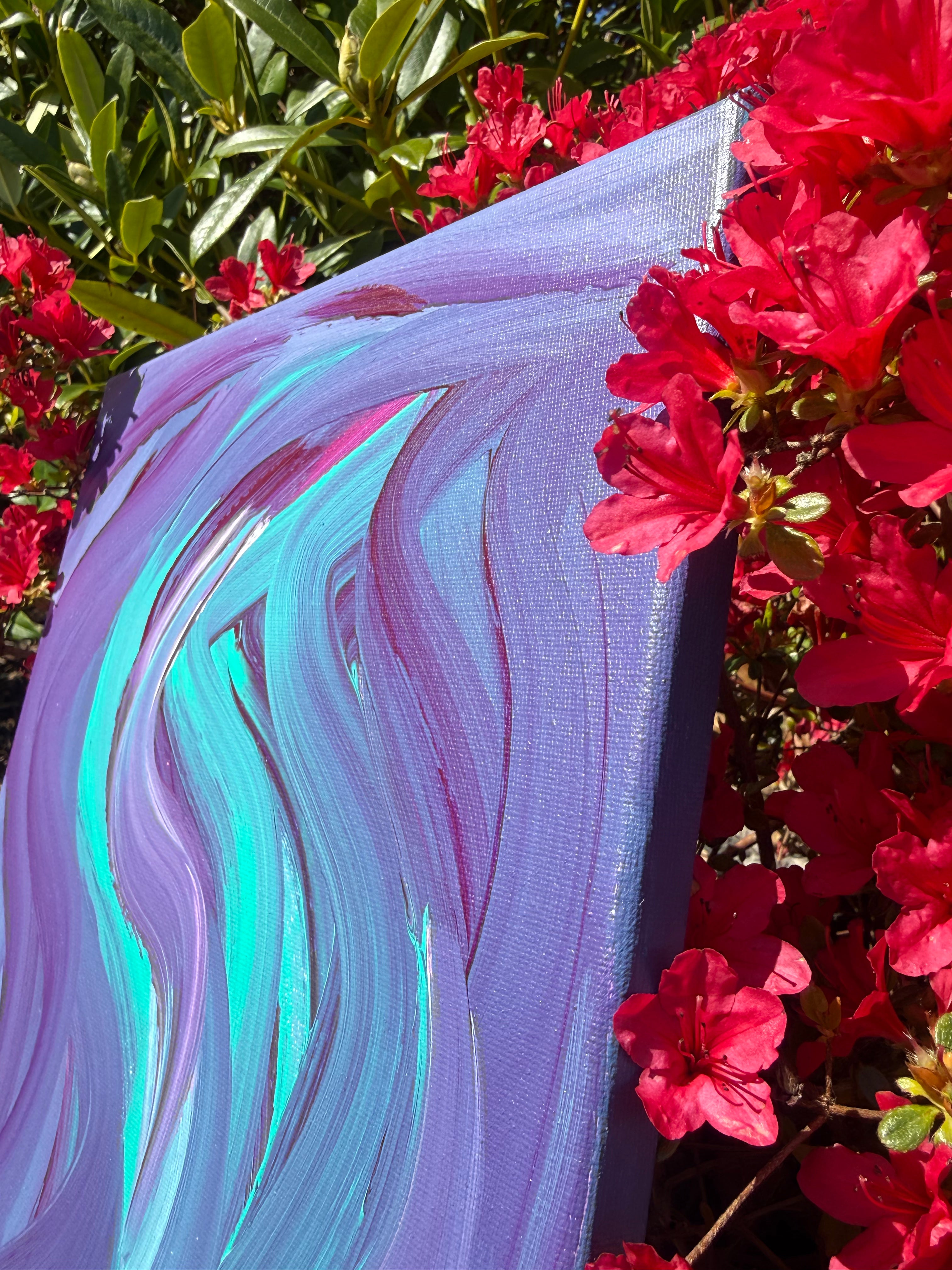Violet Passage Original Canvas Painting