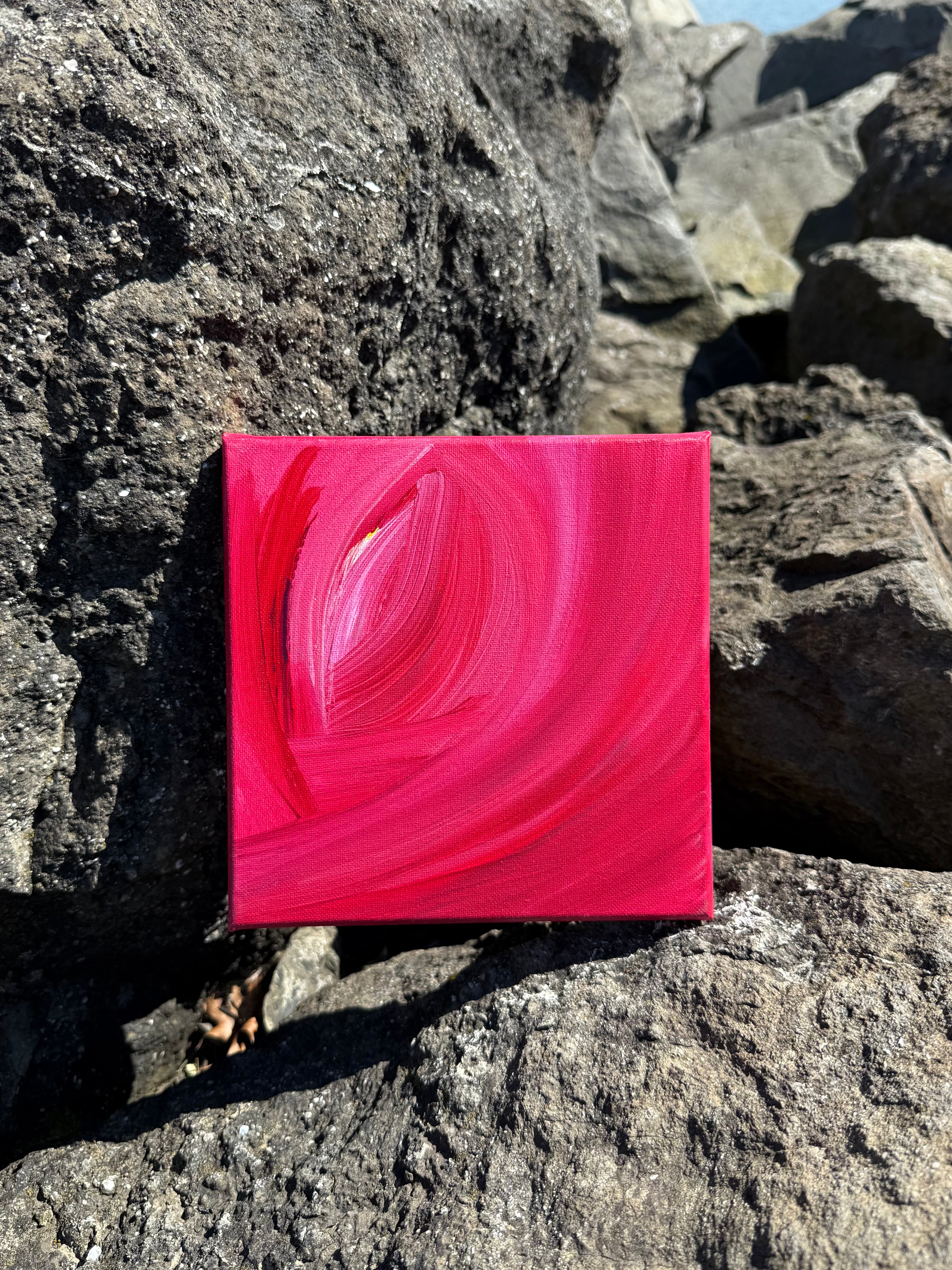 Ember Bloom Original Canvas Painting